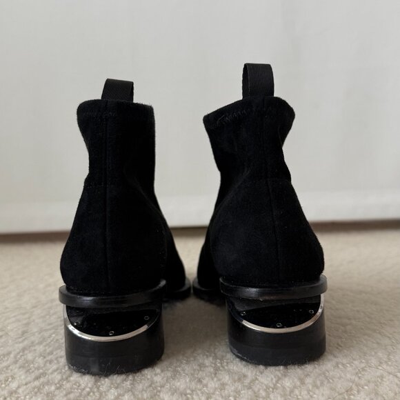 Alexander Wang _ Kori Suede _ Black Ankle Booties - Picture 8 of 15